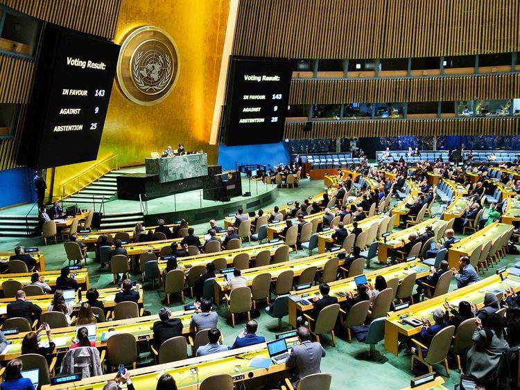 联合国大会支持巴勒斯坦入盟申请