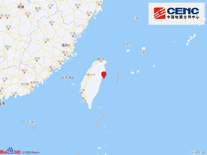 台湾花莲县海域发生4.4级地震