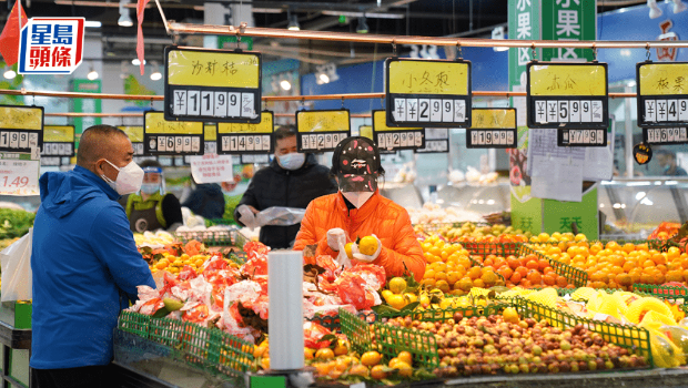 中国3月通胀回落至0.1%逊预期